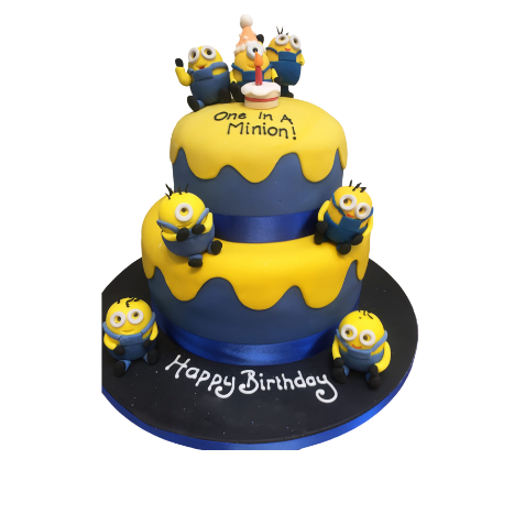 Minions Special Cake - 2 Tier Cake online delivery in Noida, Delhi, NCR,
                    Gurgaon