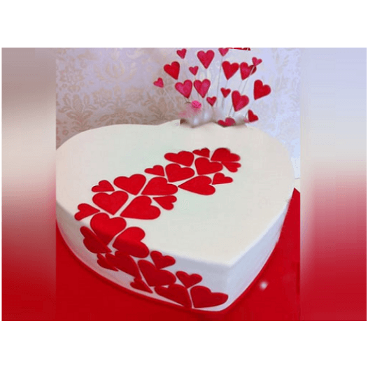 White Heart Cake online delivery in Noida, Delhi, NCR,
                    Gurgaon
