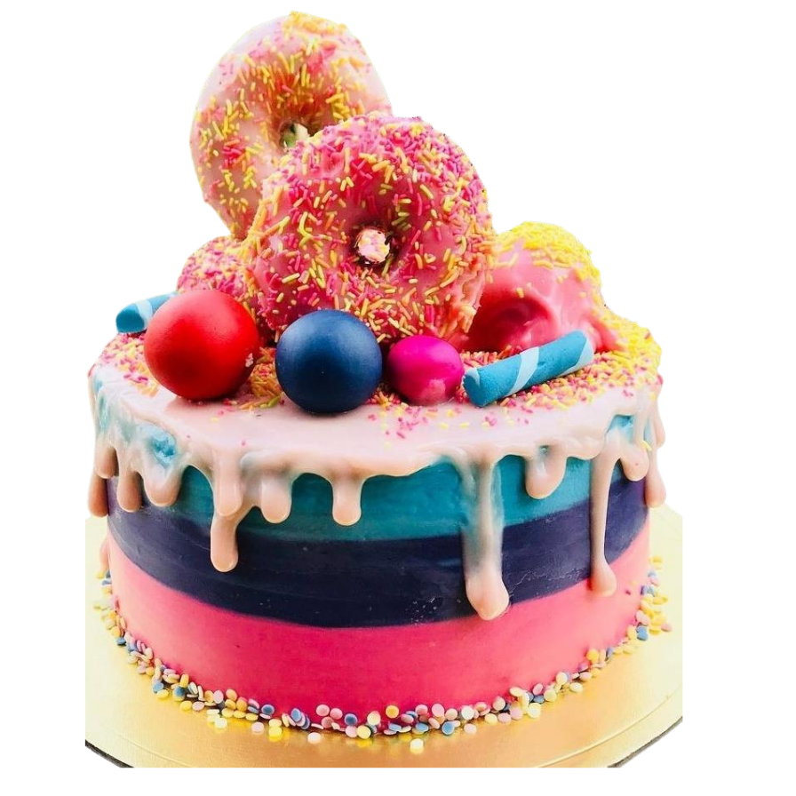 Donut Theme Party Cake online delivery in Noida, Delhi, NCR, Gurgaon