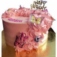 Pink Butterfly Cake online delivery in Noida, Delhi, NCR,
                    Gurgaon