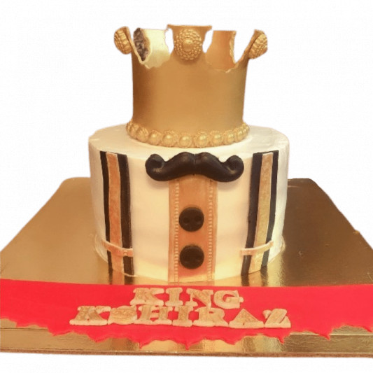 Birthday Cake with Crown on Top online delivery in Noida, Delhi, NCR, Gurgaon