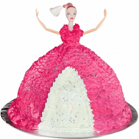 Beautiful Barbie Cake online delivery in Noida, Delhi, NCR, Gurgaon