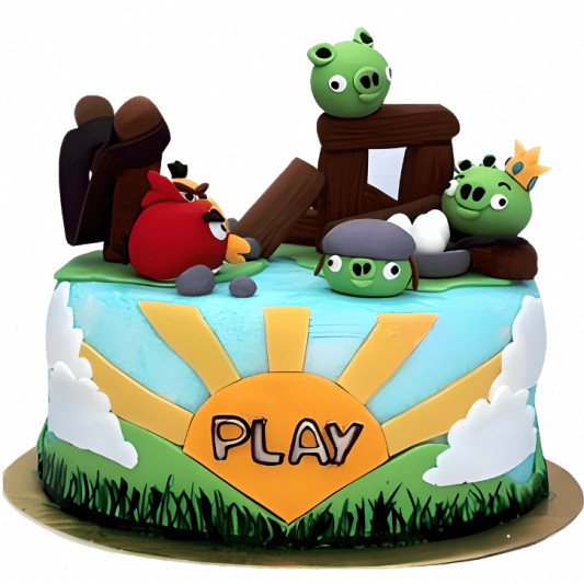  Angry Birds Cake online delivery in Noida, Delhi, NCR, Gurgaon