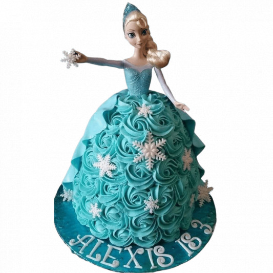 Blue Roses Frozen Cake online delivery in Noida, Delhi, NCR, Gurgaon