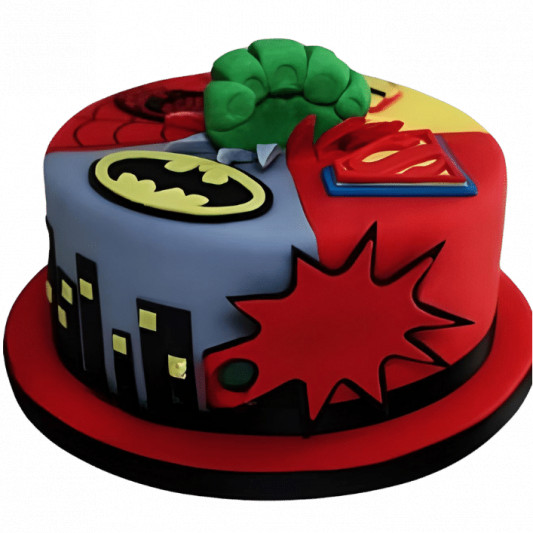  Avengers Fondant Cake online delivery in Noida, Delhi, NCR, Gurgaon