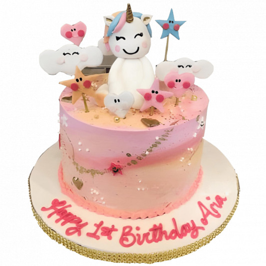 Pink Unicorn Cake online delivery in Noida, Delhi, NCR, Gurgaon