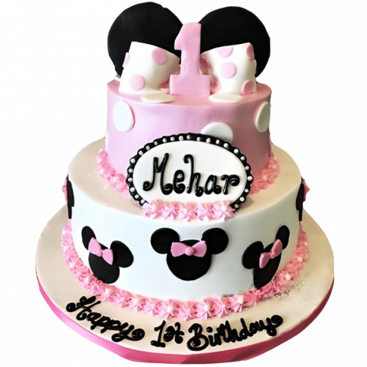 Minnie Mouse Fondant Cake online delivery in Noida, Delhi, NCR, Gurgaon