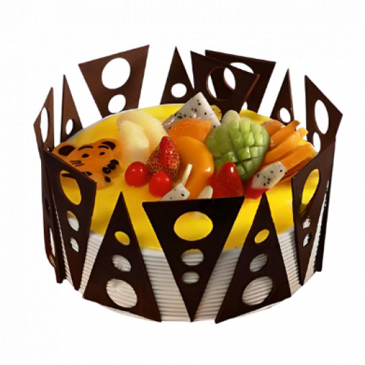 Chips and Fruits Cake online delivery in Noida, Delhi, NCR, Gurgaon