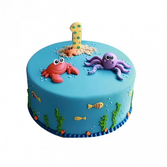 Under Water World Cake online delivery in Noida, Delhi, NCR, Gurgaon