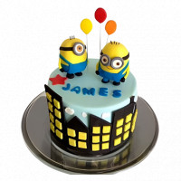 Minions and Balloons Cake online delivery in Noida, Delhi, NCR,
                    Gurgaon