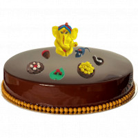 Ganesh Chaturthi Semi Fondant Cake online delivery in Noida, Delhi, NCR,
                    Gurgaon