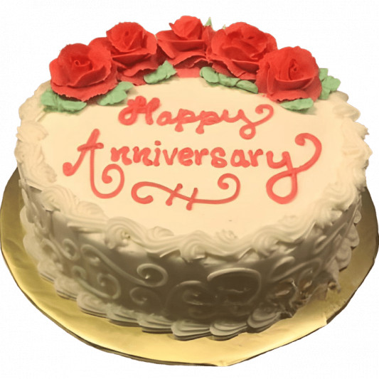 Anniversary Rose Cake online delivery in Noida, Delhi, NCR, Gurgaon