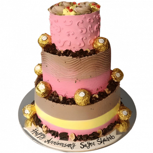 3 Tier Rocher Cake online delivery in Noida, Delhi, NCR, Gurgaon