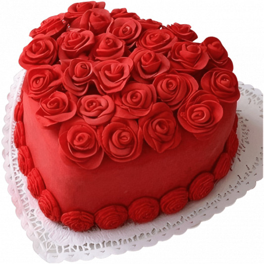 Love Expressive Red Cake online delivery in Noida, Delhi, NCR, Gurgaon