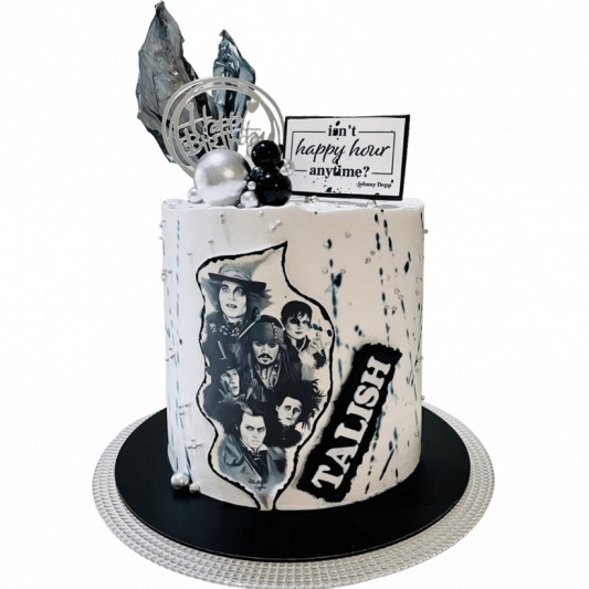 Johnny Depp Birthday Cake online delivery in Noida, Delhi, NCR, Gurgaon