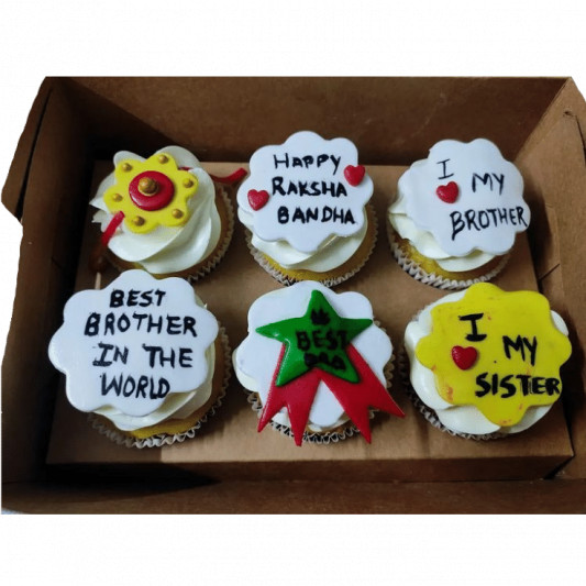 Raksha Bandhan Theme Cupcake online delivery in Noida, Delhi, NCR, Gurgaon