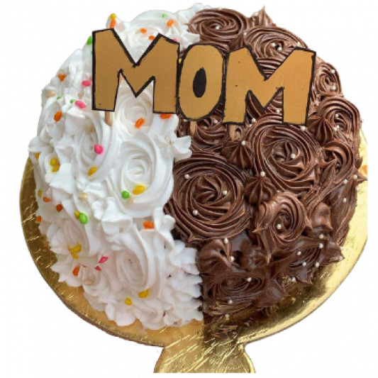 Two Flavor Cake for Maa online delivery in Noida, Delhi, NCR, Gurgaon