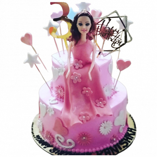 Pink Barbie Cake online delivery in Noida, Delhi, NCR, Gurgaon