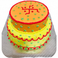 Swastika Rangoli Theme Cake online delivery in Noida, Delhi, NCR,
                    Gurgaon