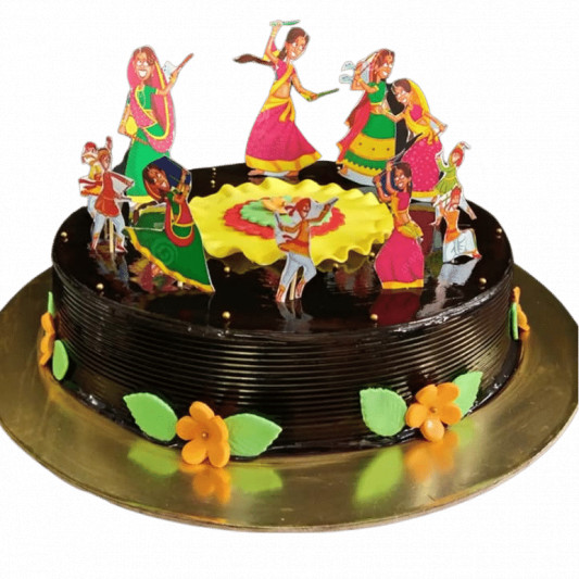 Garba/Dandiya Night Cake online delivery in Noida, Delhi, NCR, Gurgaon