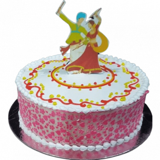 Dandiya Theme Navratri Cake online delivery in Noida, Delhi, NCR, Gurgaon