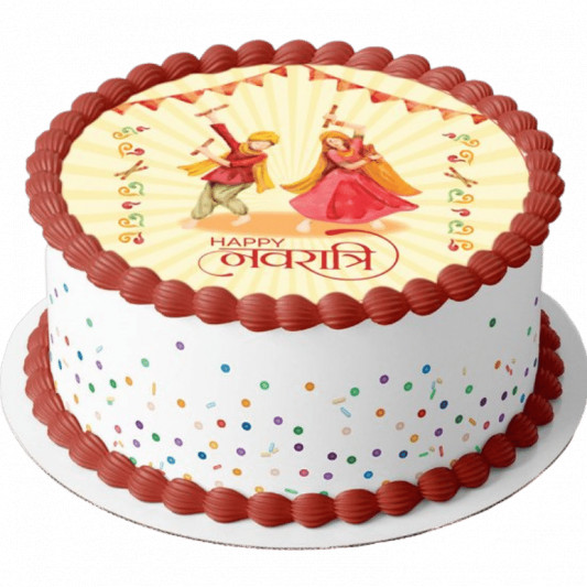 Happy Navratari Dance Cake online delivery in Noida, Delhi, NCR, Gurgaon