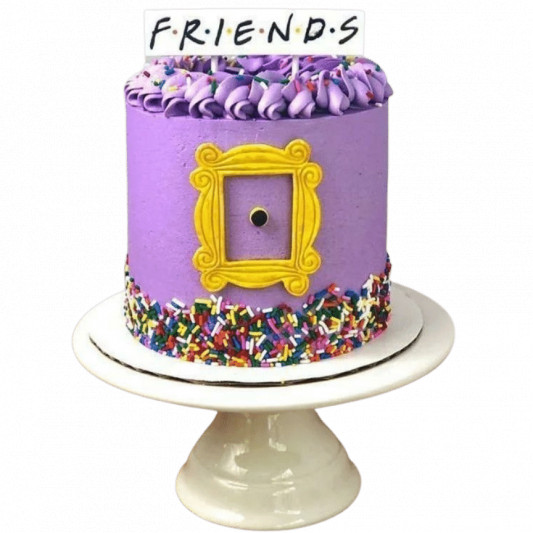 Friendship Day Purple Cake  online delivery in Noida, Delhi, NCR, Gurgaon