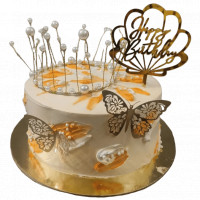 Golden Butterfly Birthday Cake online delivery in Noida, Delhi, NCR,
                    Gurgaon