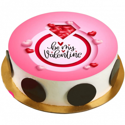 Be My Valentine Pineapple Photo Cake online delivery in Noida, Delhi, NCR, Gurgaon