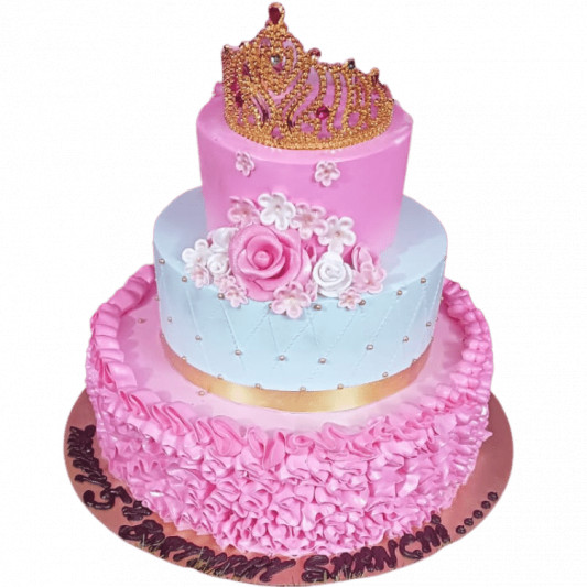 Crown Cake for Girl online delivery in Noida, Delhi, NCR, Gurgaon