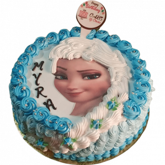 Cake decorating tutorials  how to make an ELSA FROZEN CAKE  Sugarella  Sweets  YouTube