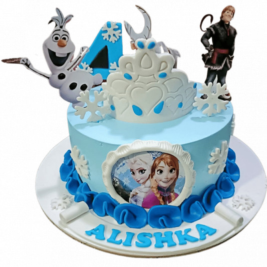 Designer Frozen Theme Cake  online delivery in Noida, Delhi, NCR, Gurgaon