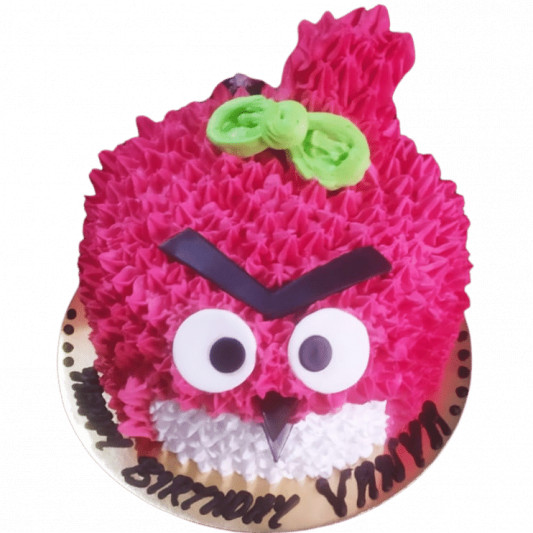 Angry Bird Cake for a girl - Decorated Cake by novita - CakesDecor