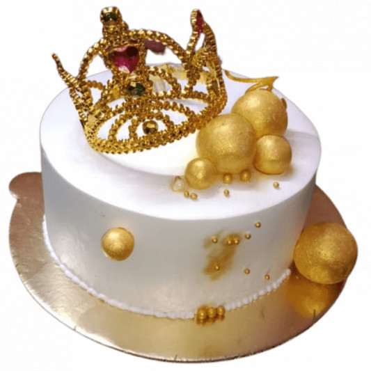 Royal Golden Crown Cake online delivery in Noida, Delhi, NCR, Gurgaon