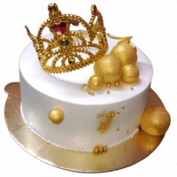 Royal Golden Crown Cake online delivery in Noida, Delhi, NCR,
                    Gurgaon