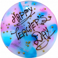 Happy Teachers Day Colorful Cake online delivery in Noida, Delhi, NCR,
                    Gurgaon