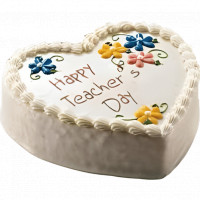 Heart Shape Teachers Day Cake online delivery in Noida, Delhi, NCR,
                    Gurgaon