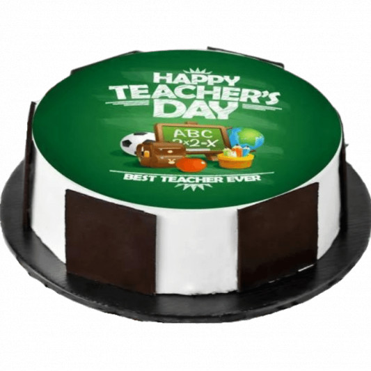 Teacher's Day Theme Photo Cake online delivery in Noida, Delhi, NCR, Gurgaon