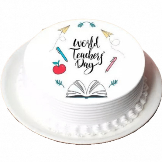 Best Cake for World Teachers' Day online delivery in Noida, Delhi, NCR, Gurgaon
