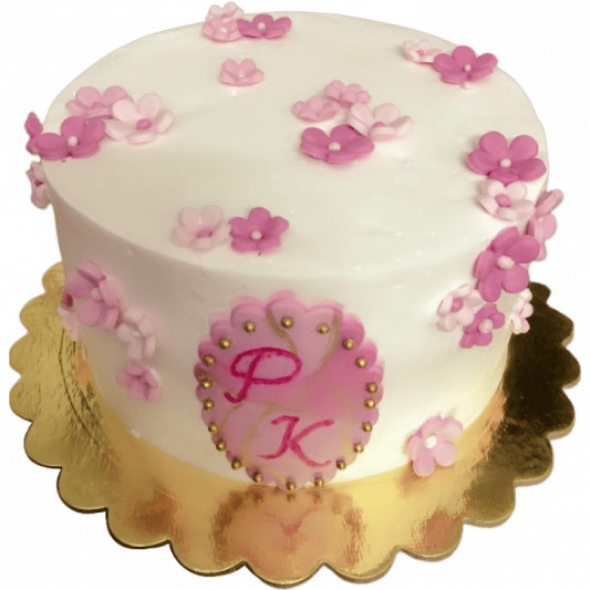 Floral Decorated Anniversary Cake online delivery in Noida, Delhi, NCR, Gurgaon