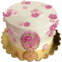 Floral Decorated Anniversary Cake online delivery in Noida, Delhi, NCR,
                    Gurgaon