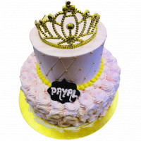  Pearl Crown Birthday Cake online delivery in Noida, Delhi, NCR,
                    Gurgaon