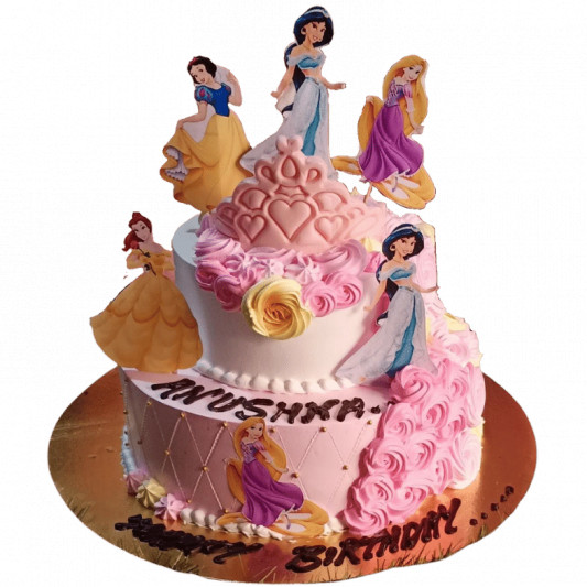 Gorgeous Pink Princess Cake  online delivery in Noida, Delhi, NCR, Gurgaon