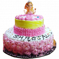 Barbie Doll Topper Designer Cake online delivery in Noida, Delhi, NCR,
                    Gurgaon