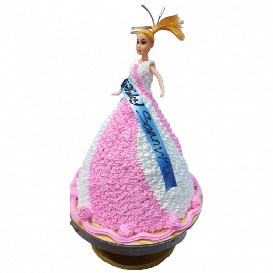 Online Cake Delivery | Black Forest Barbie Doll Cake | Winni.in | Winni.in