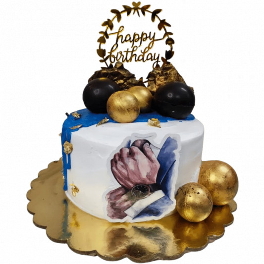 Gentle Man Theme Birthday Cake online delivery in Noida, Delhi, NCR, Gurgaon