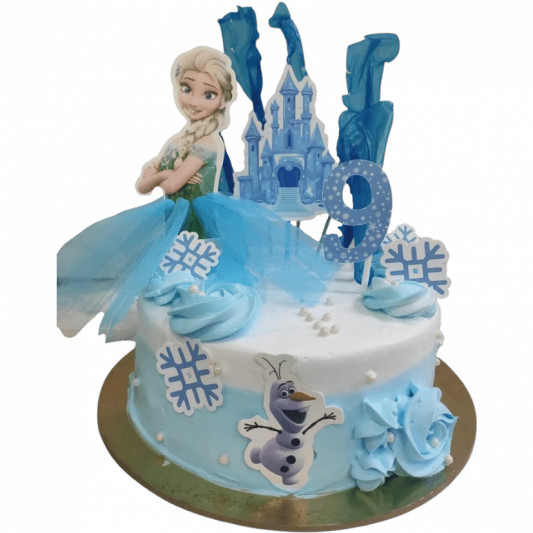 Frozen Elsa and Olaf Designer Cake online delivery in Noida, Delhi, NCR, Gurgaon