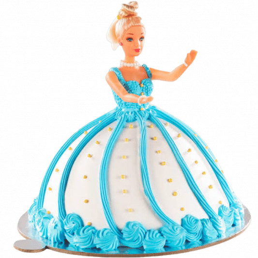 Blue Barbie Cake online delivery in Noida, Delhi, NCR, Gurgaon