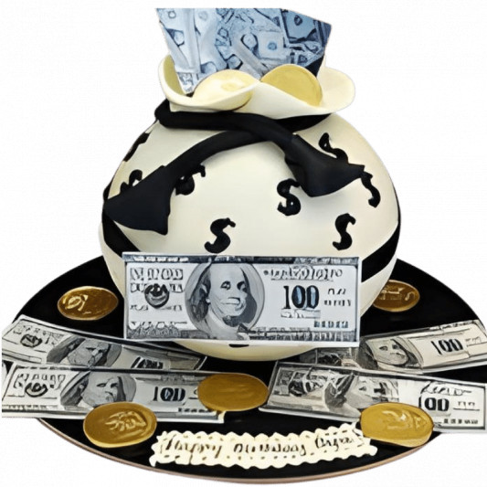 Money Bag Pinata Cake online delivery in Noida, Delhi, NCR, Gurgaon