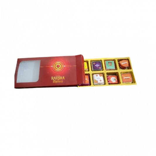 8 Cavity Rakhi Chocolate Box online delivery in Noida, Delhi, NCR, Gurgaon